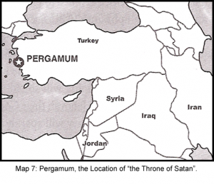 Map 7: Pergamum, the Location of The Throne of Satan 